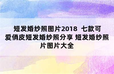 短发婚纱照图片2018  七款可爱俏皮短发婚纱照分享 短发婚纱照片图片大全